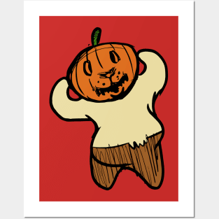 Jack-o'-lantern Guinea Pig Posters and Art